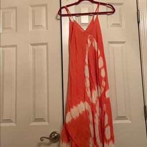 Tie dye maxi dress